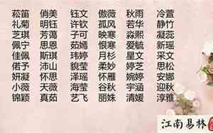 诗字起名字女孩名字