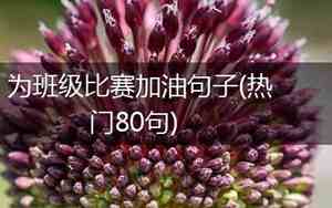 为别人比赛加油句子怎么说