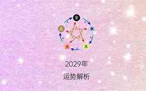 2029年是什么命五行属什么