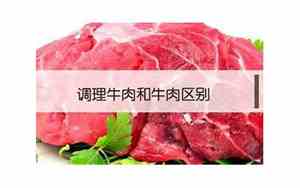 调理牛肉和牛肉区别在哪