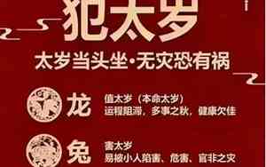 2024年犯太岁的生肖及化解方法