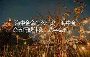 1985海中金命缺什么怎么看