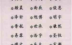 谢姓男宝宝取名最佳用字
