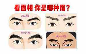 眉毛向内侧低