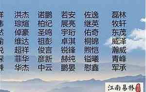 男孩取名字楚辞古文