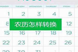 农历公历转换器工具(农历公历转换)