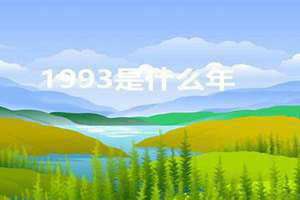 1994是什么年 农历1993是什么年