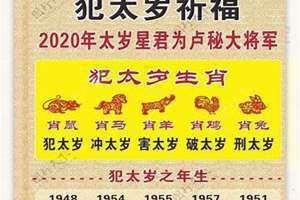 2020年太岁哪几个属相(2020年太岁)