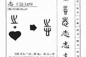 志的意思和含义 志的意思文言文