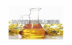 20斤散装菜籽油能带上高铁吗