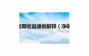 利润表中净敞口套期收益