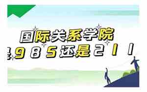 国际关系学院是211还是985高校?