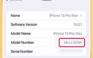 iphone型号号码对照表
